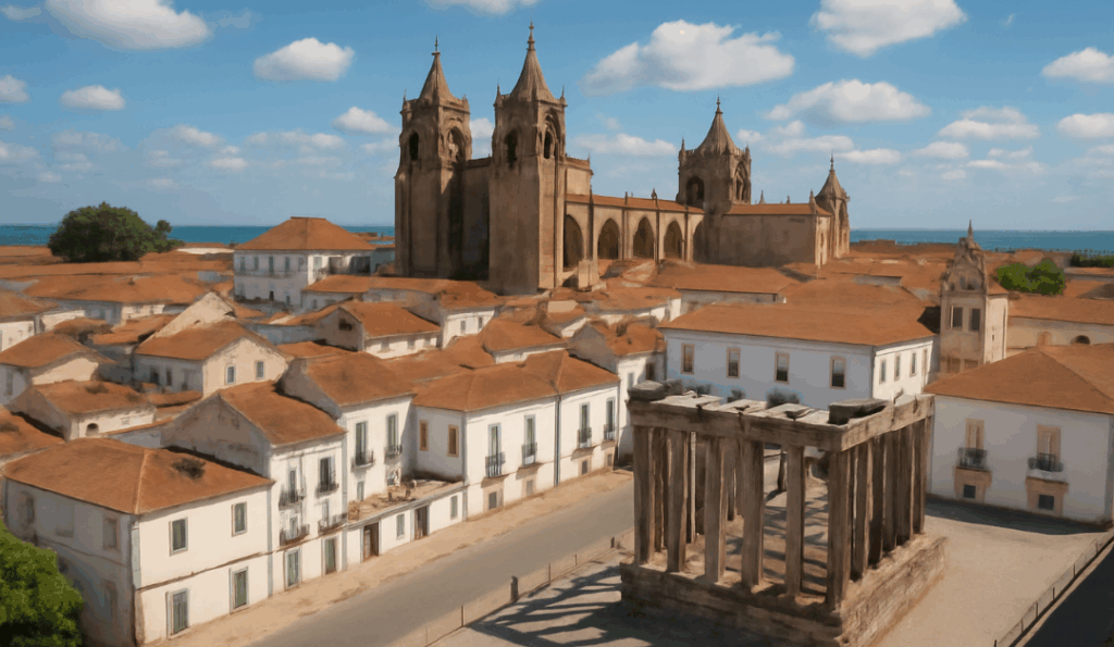 Évora, a UNESCO World Heritage site in Portugal, offering rich history and ancient Roman architecture